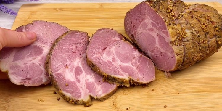 Ceafă de porc făcută în casă, la cuptor – Ceafă de porc gustoasă și savuroasă – Rețetă pas cu pas, cu imagini