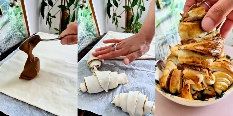 Croissante cu Biscoff GATA în 15 minute