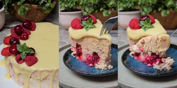 Tort cu fructe și biscuiți FĂRĂ coacere