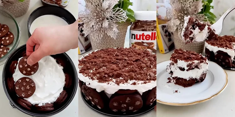 Tort cu biscuiți și MASCARPONE fără coacere