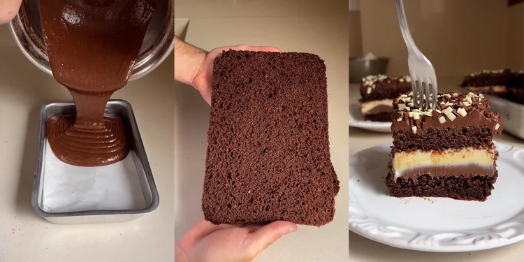 Tort GLAZURAT cu două feluri de ciocolată