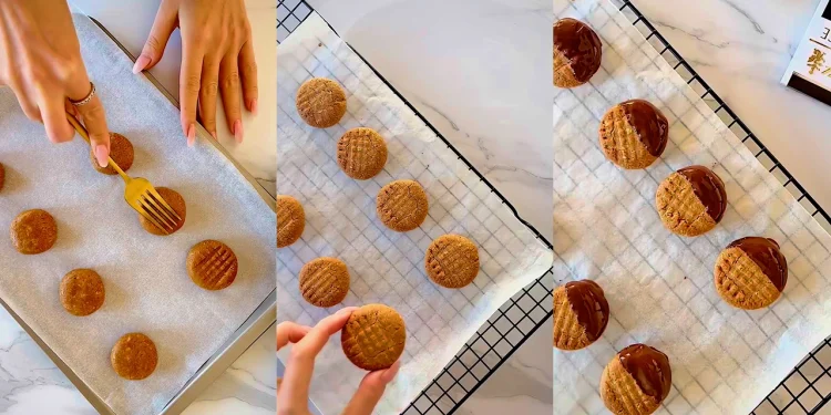 Biscuiți fragezi din 3 ingrediente, fără coacere