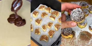 Rulouri rapide cu cremă de alune