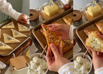 Pachețele crocante cu brânză și verdeață