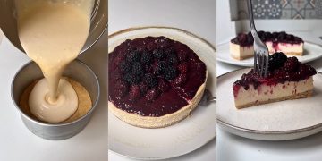 Cheesecake cremos cu mure