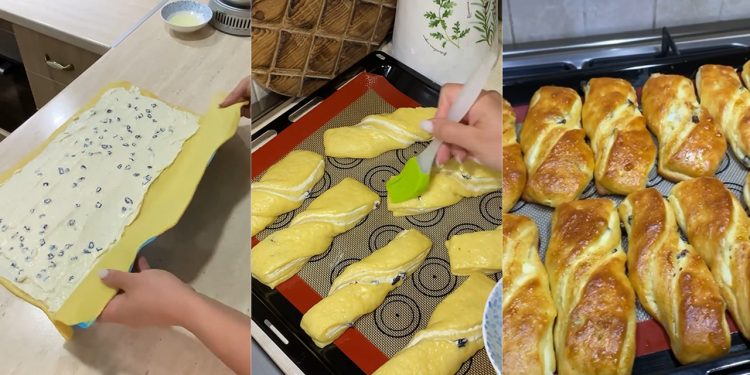 Rulouri fundiță cu brânză dulce, pufoase și aromate