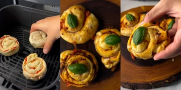 Rulouri rapide din foietaj stil pizza