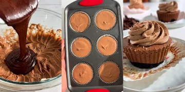 Mini Cheesecake cu ciocolată fără coacere