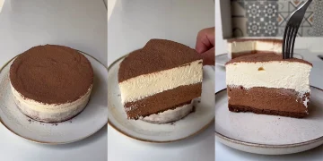 Tort fin cu mousse de ciocolată
